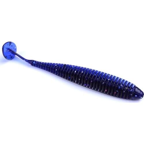 10 PCS Worm soft lures Easy Shiner Jig Wobblers for Carp Bass Swimbait Fishing Artificial Double Color soft bait Fishing Gear