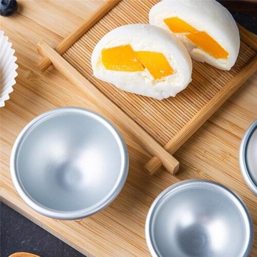 1pcs Bath Ball Mold Aluminum Alloy Bath Bomb Mold Creative Mold 3D Semi Ball Sphere Shape DIY Bathing Tool Accessories