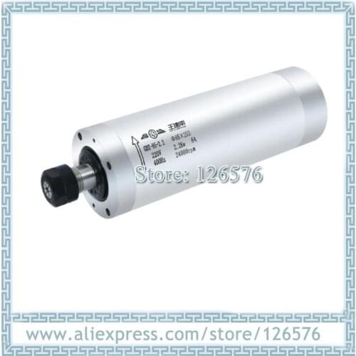 2.2Kw ER20 water cooled Wood spindle motor D85mm 24000rpm 4 bearing CNC Milling spindle