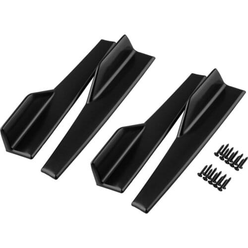 2 Pairs Universal Side Skirt Rocker Splitter Winglet Wing Diffuser Extension for Car