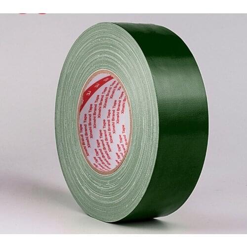 2 Rolls Width 20mm x50M ,thickness 0.28mm,12 Colors Cloth Tape,strong stickiness,Wide-range in application, Green Color
