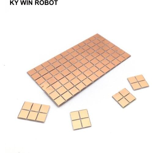 20pcs FR4 PCB 6.5*7mm Double Side Copper Clad plate DIY PCB Kit Laminate Circuit Board 0.65x0.7cm 6.5x7x1.0mm