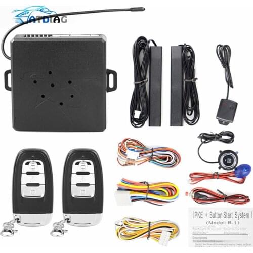 Car Alarm Remote Control Car Keyless Entry Engine Start Alarm System Push Button Remote Starter Stop Auto