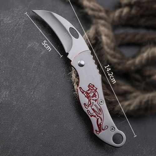 Free shipping new product Outdoor camping steel handle folding knife self-defense portable camping tool Household knife