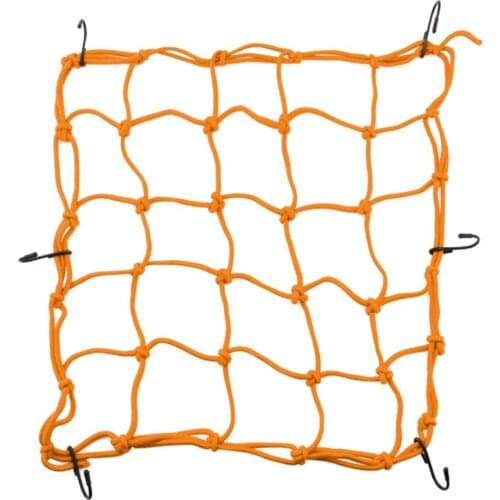 Bungee Cargo Net Motorcycle Cord Storage Mesh Holder Yellow 40*40cm