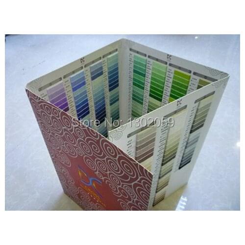 Factory Available Cross Stitch Floss Thread 447 Color Map Book--Useful Embroidery Tool