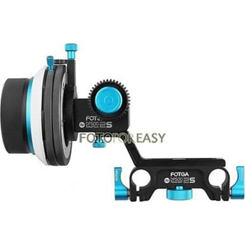 FOTGA DP500-IIS Dampen A/B Hard Stop Follow Focus for BMCC F55 5DIII FS7 C100 C300 F3 HD DSLR HD DV Video Camera