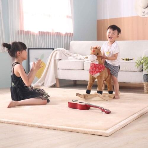 Customized Japanese tatami Coral fleece carpets for Living room bedroom decor large area rug Bedside Carpet Child Crawling Mat