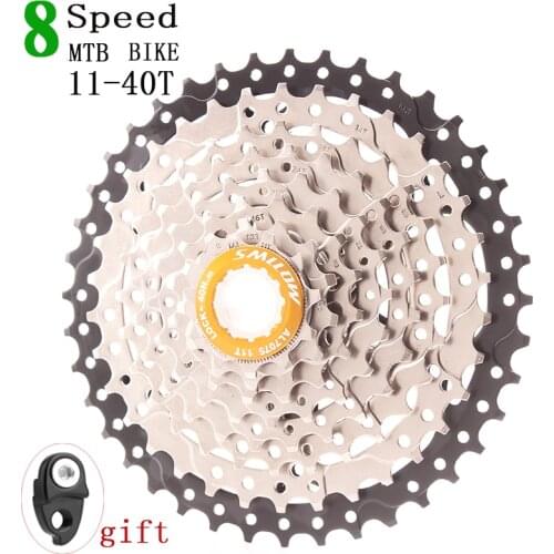 SMLLOW MTB 8s 8speed 40T Wide Ratio Freewheel Mountain Bike Bicycle Parts Cassette 11-40T Compatible for M410 k7 X4