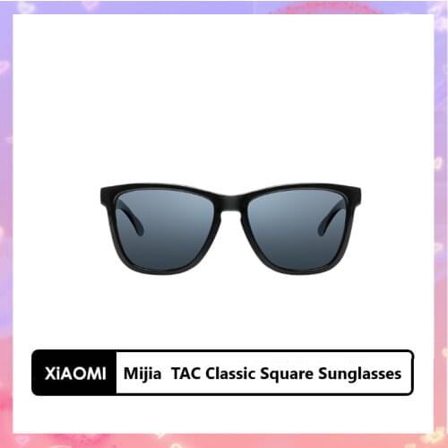 Xiaomi Mijia TAC Classic Square Sunglasses for man & woman Polarized lens One-piece design Sports Driving Sunglasses