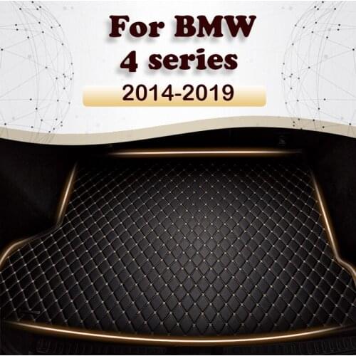 Car Trunk Mat For BMW 4series Hatchback Coupe 4-Doors 2014 2015 2016 -2019 Cargo Liner Carpet Interior Parts Accessories Cover