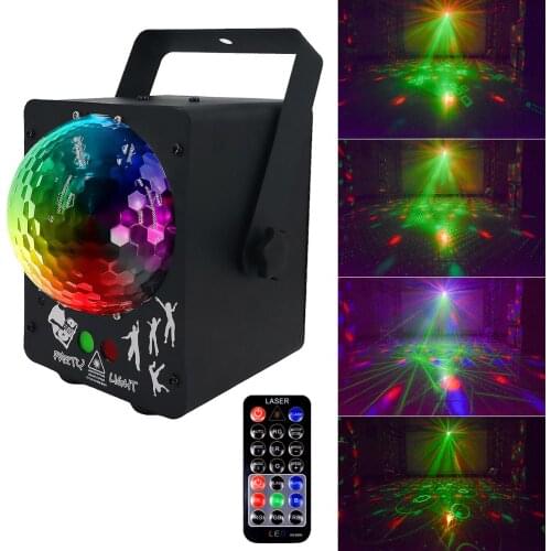 Sound Disco Laser Light RGB Projector Party Lights DJ Lighting Effect for Sale LED for Home Wedding Decoration UK/US/EU/AU Plug