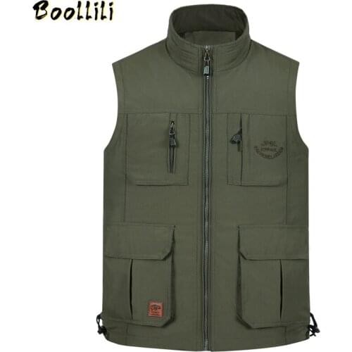 Summer 2020 Quick-Drying Multi Pockets Photography Vest Men Casual Outdoor Sports Waistcoat Sleeveless Jacket Male Korean Style