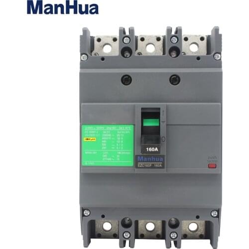 Mahua Automatic EZC-160F 160A Triple Poles breaking capacity Molded Case Circuit Breaker