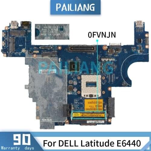 Mainboard For DELL Latitude E6440 Laptop motherboard CN-0FVNJN 0FVNJN LA-9931P SR17C DDR3 Tested OK
