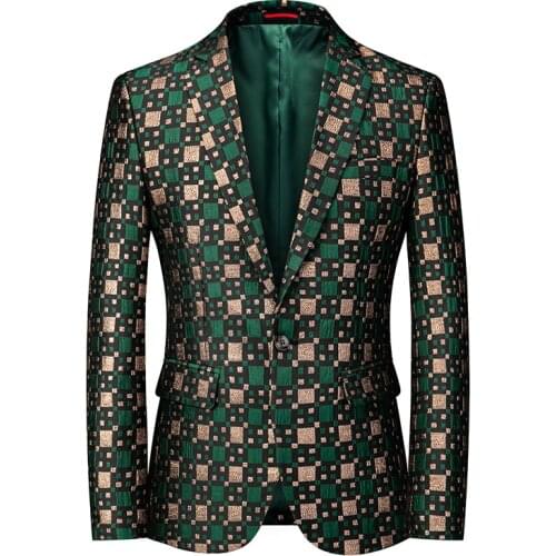 Mens fashion suit personality stage performance banquet business casual small suit/Brand menswear jacket single button suit