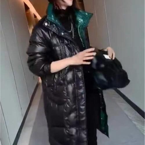 New anti-season down jacket solid color warm coat thickened white duck down