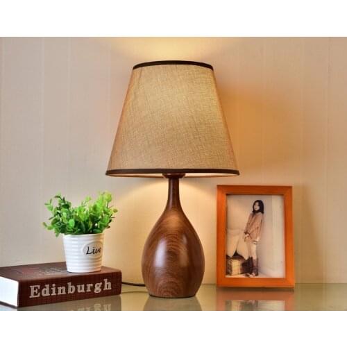 Lighting gift lamp home hotel decoration Nordic wood art study student desk lamp desk lamp home decor