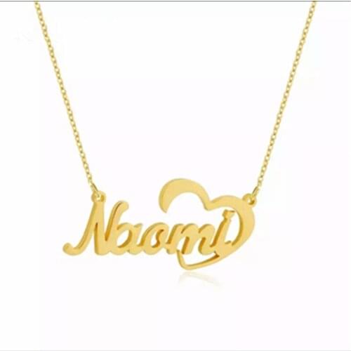 Personalized Name Choker Gold Chain Neckalces Custom Jewelry Romantic Gift Stainless Steel Necklace Women Collares De Moda 2019