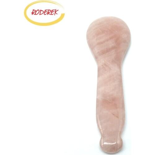 Rose Quartz Guasha Board Natural Jade Gua Sha Tools For Body Scraping Plate Anti Stress China Massage Device