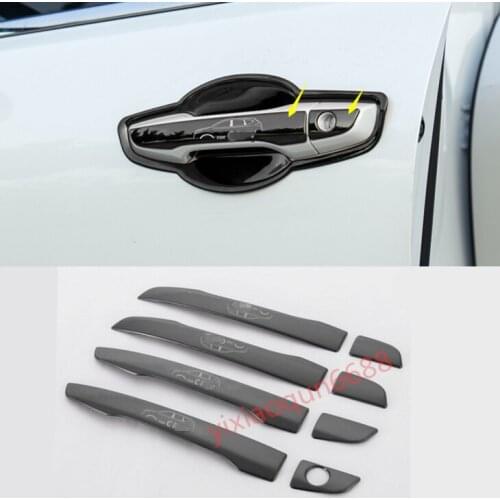 Fit For Honda CRV CR-V 2017-2018 Black titanium Door Handle Decorative Cover Trim