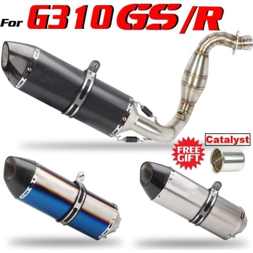 Slip-on for BMW G310GS G310R Motorcycle Exhaust Headers Carbon Fiber Muffler DB Killer Catalyst Escape Moto Elbow Accessories