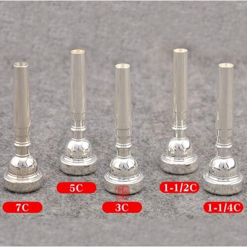 High Quality Trumpet Mouthpiece De Xin 351 Series Standard Trumpet Mouthpieces 1HC 3C 5C 7C Silver-plated