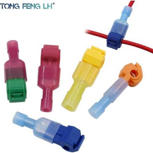 10pcs Electrical Wire Connectors Terminals Crimp Terminal Scotch Lock Quick Splice 22-10AWG Electrical Car Audio Kit Tool Set