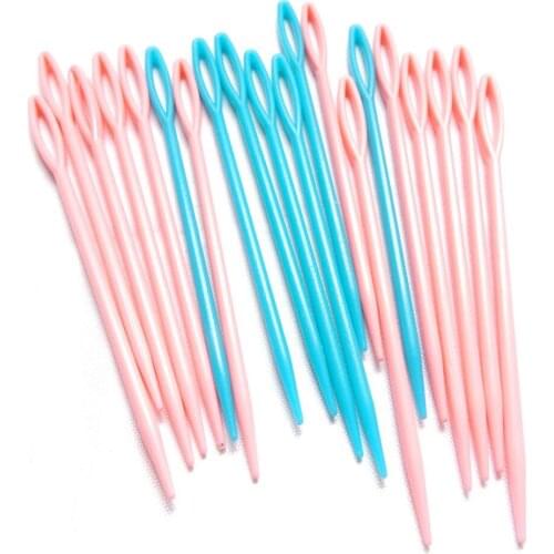 1000pc 9cm Plastic Hand Sewing needle for sweater Multicolor DIY hand tool Knitting Needle Kits NEEDLE-7073