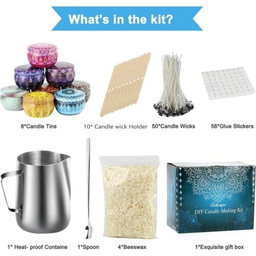 121pcs/set Candle Making Supplies DIY Candle Making Kit Beeswax Arts And Crafts DIY Scented Candle Birthday Party Making