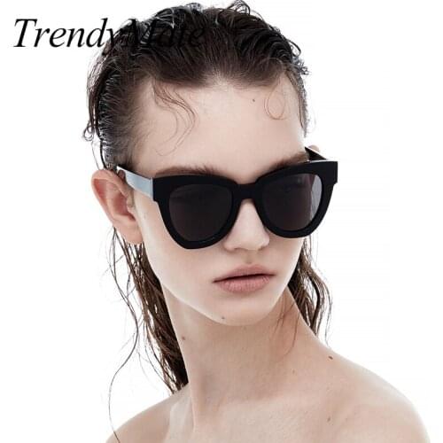 2018 Unique Fashion Women Cat Eye Sunglasses Brand Designer Fashion Ladies Sun Glasses for women men Shades Eyewear 1046T
