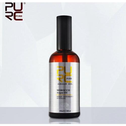 2020 New PURC Moroccan Argan Oil 100ml for Repairs hair damage Moisture after keratin treatment hair treatment free shipping