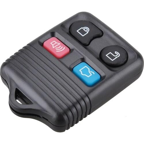 4 Buttons Black Keyless Entry Replacement Car Key Remote Fob Shell Case for Ford