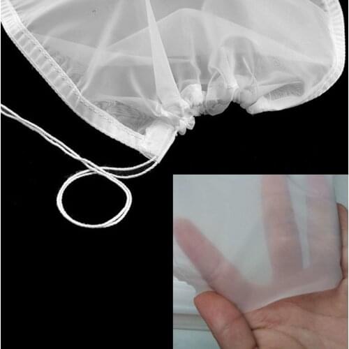 4 Sizes Practical Food Nut Milk Tea Fruit Juice Coffee Wine Nylon Mesh Net Strain Herb Liquid Filter Bag Kitchen Accessories