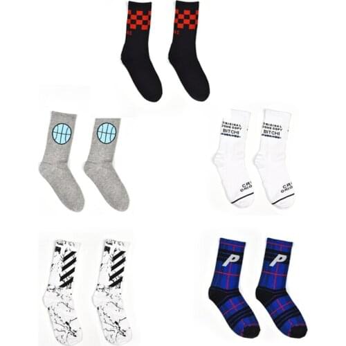 5 Pairs Pure Cotton Women Men Sport Cycling Riding Socks Outdoor Running Walking Street Surf Hip Hop Basketball Football socks