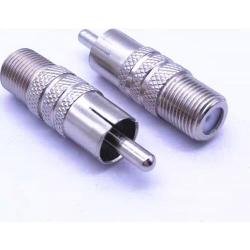 5pcs/lot BNC male To F female Imperial RCA AV Connector Adaptor for CCTV Security Camera Surveillance Video Jack plug Silver