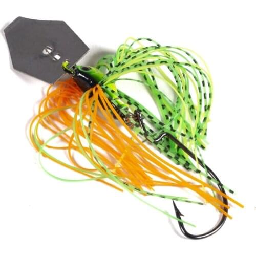 6 Pcs/Set 10cm 11g Artificial Buzzbait Fishing Lures Chatterbait Blade Crankbait Spinner Bait Fishing Accessories Tackle