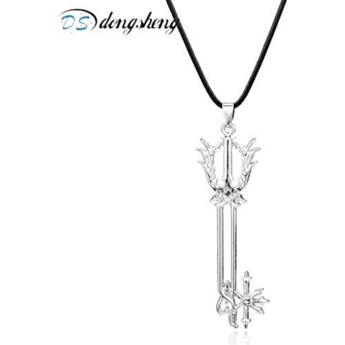 Dongsheng New Design Game Series Jewelry Kingdom Hearts Metal Silver Color Keyblade Pendant Cosplay Accessories Jewelry Gift
