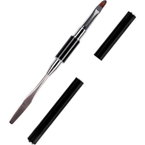 Yinikiz Dual Ended Nail Art Brush UV Gel Extension Builder Flower Drawing Pen Brush UV Gel Remover Spatula Stick Nail Art Tools