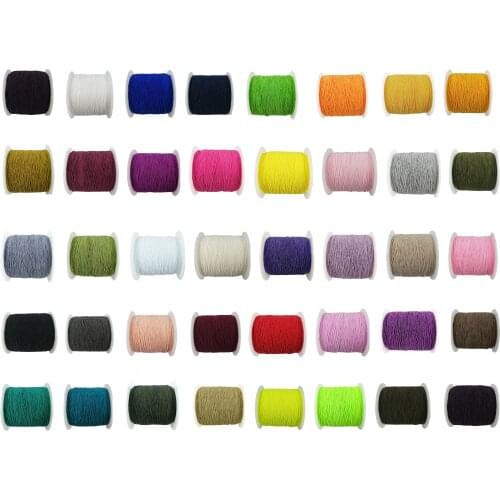 Elastic Thread 0.3MM 40 Colors 220 Yards For Sewing, Overlock, Beading, Necklace Bracelet Jewelry Making