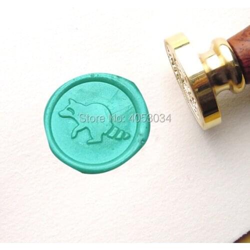 Raccoon Wax Seal Stamp Kit Wax Stamp Kits Custom Wax Seal Paper Wooden Gift Box
