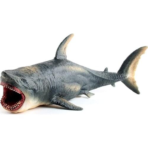 Simulation Megalodon Shark Marine Animal Model Kids Doll Home Decor Educational Learning Toy Gifts