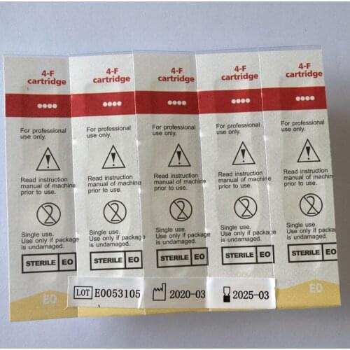Cartridge Needle 10piece Tattoo Needle 4F Sterilized Tattoo Permanent Makeup Pen Machine Needles Tips Supply for Eyebrow lip