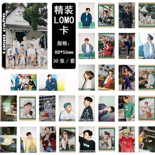 KPOP 30PCS/SET Bangtan Boys Lomo Card Poster NEW Album DYNAMITE JUNG KOOK JIMIN JIN SUGA J-HOPE Photocard Fans Gifts