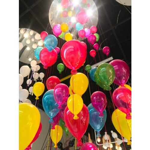 Colorful balloon Ceiling Light LED lamp Stair light For Girl children room kindergarten clothing store decor Home Lighing CA004