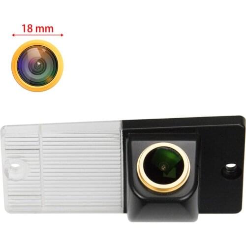 Misayaee Car Rear View Reverse Backup Golden Camera Plate Light for Kia Sorento Naza Sorento BL XM 2004-2011 HD 1280x720P