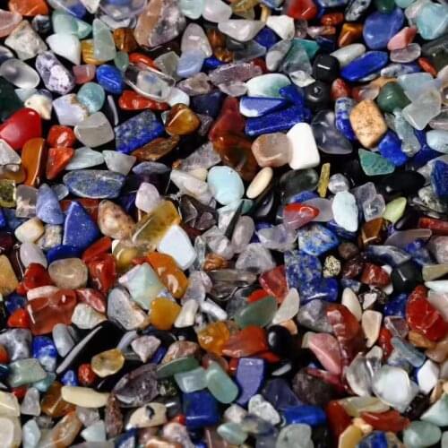 Natural colorful crystal mineral comminution is a beautiful product