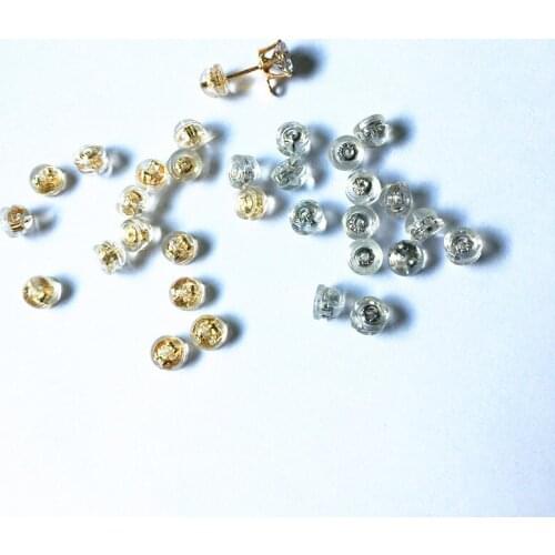 New Arrival! 5x4mm 200pcs Soft Silicone Ear Stud cap for Hand Made Earring DIY Parts,Jewelry Accessories Findings & Component-3