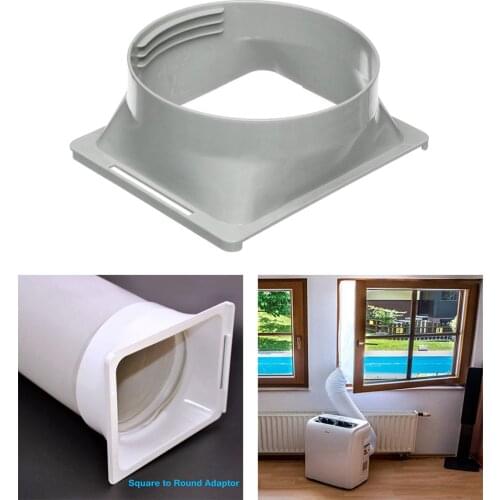 Plastic 5.9 inch/6 inch Exhaust Hose Interface Coupler Tube A/C Window Adapter Connector for Portable Air Conditioner Tube