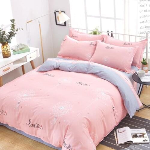 Duvet cover Bed sheet Pillow case combination suit Bedding set Linens Bedspread on the Bed Pure cotton Twin size bedding Covers